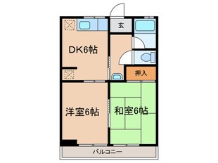 ハイツ井上の物件間取画像